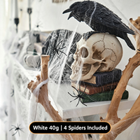 Décorations suspendues en toile d'araignée pour Halloween, accessoires d'ambiance effrayante pour bars, magasins et scènes, décorations pour fêtes d'Halloween