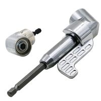 Adaptateur magnétique réglable pour tournevis à angle de 105 degrés, support pour embouts et buses, outil de visser à angle de 1/4 pouce