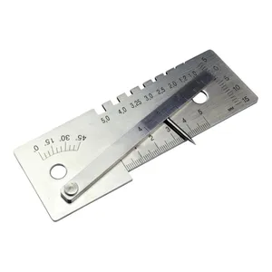 Universale in acciaio inox 45 gradi strumenti di misura per la saldatura calibro saldatore Gage Multi funzione saldatore modello