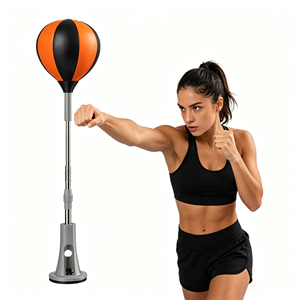 Balón de Boxeo Vertical Personalizable con Pedestal, Altura Ajustable, Material PU Ecológico y Duradero - Product Image 1