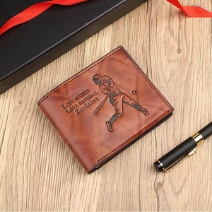 Ví đựng thẻ cá nhân da PU ép nổi cổ điển, bán buôn, chống thấm nước, nhiều ngăn đựng thẻ, ví gấp gọn nhỏ gọn dành cho nam - Product Image 5