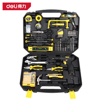 Outils Deli DL1085L, perceuse à main rechargeable, perceuse au lithium, boîte à outils multifonctionnelle pour la maison, ensemble de 85 pièces