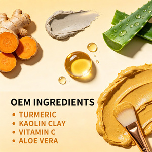 Maschera all'Argilla e Curcuma a Marchio Privato, Pulizia Profonda, Schiarente, Minimizzatore di Pori per Pelle Grassa - Product Image 4