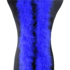 Boas en plumes de dinde miniatures de 2 m et 40 g, bandes de plumes décoratives pour la décoration de mariages, de danses et de fêtes - Product Image 3