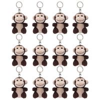 Porte-clés de Mini Lion en peluche, jouet personnalisé, Lion en peluche, doux, Animal sauvage, forêt, nouveau Design,
