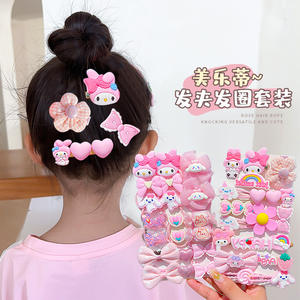 Barrettes et attaches pour cheveux en résine artisanale Kuromi pour enfants, mignonnes, 5 cm, décoration pour cheveux pour filles, cadeau de fête - Product Image 3