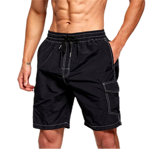 Pantalones Cortos Deportivos Casuales para Hombre, de Secado Rápido, Estampados, de Lona Tejida, 100% Poliéster, con Bolsillos Laterales, Estilo Cargo, para Actividades al Aire Libre - Product Image 1