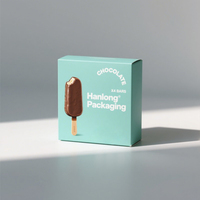 Boîte de papier de sucettes glacées en gros Papier de qualité alimentaire pour crème glacée paquet de sucettes glacées avec logo personnalisé
