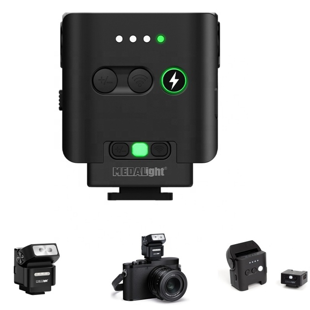 Medalight F2 Mini Wireless On-Camera Flash Speedlite Professional High-Speed Sync Rechargeable Portable Magnetic Design Camera