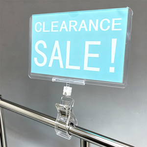 Porta-cartelli Bifacciale con Clip per Espositori POP in Supermercati e Negozi al Dettaglio - Product Image 1