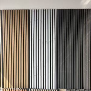 Paneles Acústicos de Listones de Madera <span class=keywords><strong>para</strong></span> <span class=keywords><strong>Paredes</strong></span> <span class=keywords><strong>Interiores</strong></span>, Acabado en Madera Natural con Tamaños y Diseños Personalizados - Product Image 1