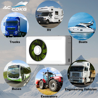 Nouveau kit de climatisation de stationnement 12V/24V DC à compresseur split écoénergétique avec télécommande pour camions et voitures R134a