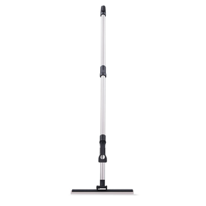 Manico per Scopa in Alluminio 150 Cm con Impugnatura Nera, Telescopico Estensibile, Strumento per Pulizie - Product Image 2