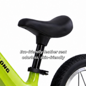 Cadre en alliage de magnésium léger et haute résistance, siège en cuir écologique, vélo d'équilibre pour enfants de 12 pouces - Product Image 4