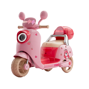 Moto Elettrica per Bambine, Triciclo Giocattolo a Batteria 12V, Auto Cavalcabile per <span class=keywords><strong>Bambini</strong></span> - Product Image 1