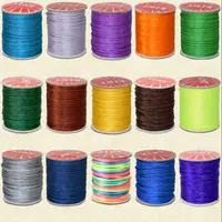 50Yds 0.8mm Crafts Nylon Cord For Jewelry Making Beading Braided