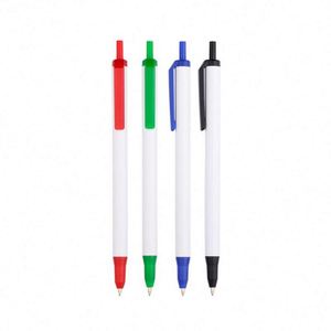 Clip Clicks Retractable Ballpoint <b>Pens</b>, Medium 1.0mm, Black/Blue/Red Ink, Journal/Office Supplies, Custom <b>Gift</b> - Product Image 3
