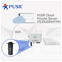 PUSR WiFi Solar Data Stick con Conector DB9, Plug-and-Play, IP65 Impermeable, Inversor Solar, Protocolo TCP/UDP/HTTP, USR-S100-WA12