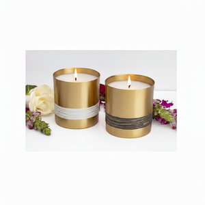 Tarro para Vela, vela de estilo medio de hierro, votiva con tapa de cera, olla de cera de latón, recipientes de caña votivos, lujosa caja de hierro - Product Image 1