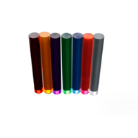 Barre ronde en acrylique PMMA (polymethylméthacrylate) transparente