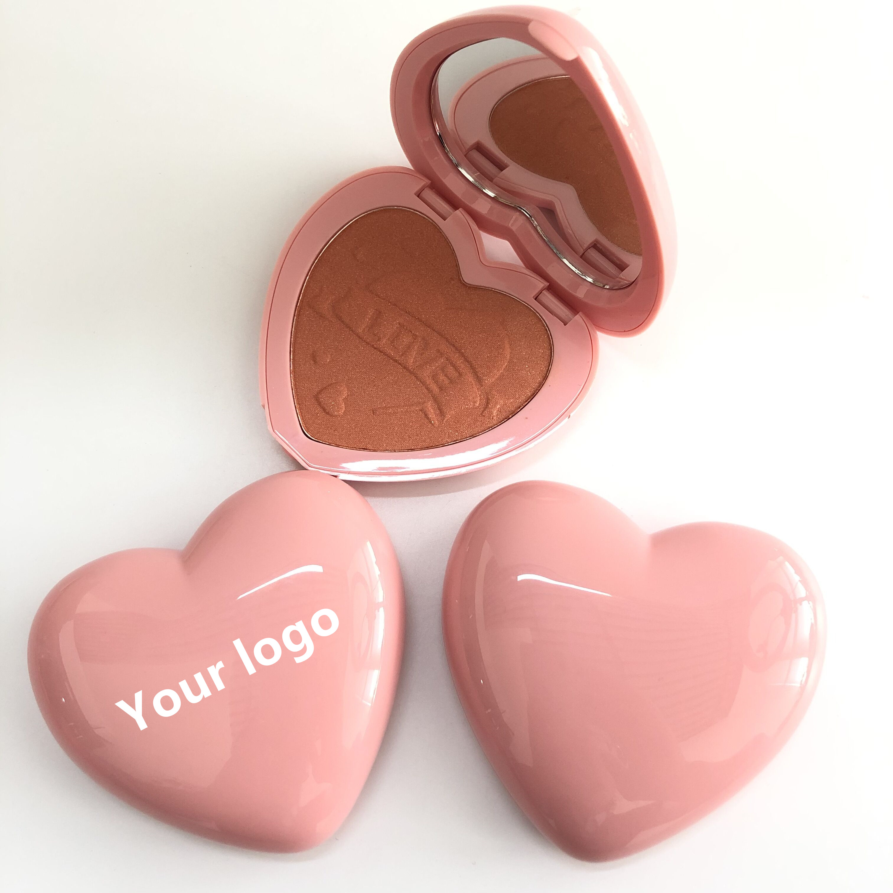 Vegan Love Powder, розовые румяна и Палитра с индивидуальным логотипом, косметика, палитра для макияжа, Собственная Марка, румяна