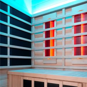 Sauna Infrarroja Certificada por SAA, Sauna Infrarroja para el Hogar, Sauna Infrarroja Combinada para 2 Personas con <span class=keywords><strong>Terapia</strong></span> <span class=keywords><strong>de</strong></span> Luz Roja - Product Image 4
