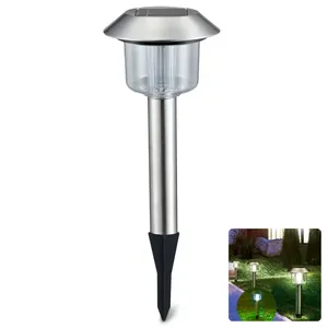 Luce LED solare da esterno 6500K, ad alta efficienza energetica, resistente alle intemperie, ideale per illuminare giardini e sentieri. - Product Image 1