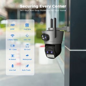 Caméra de surveillance pour bébé, <span class=keywords><strong>coque</strong></span> de remplacement pour caméra de sécurité V30E Ar0330 3.0Mp 1080P Full HD CCTV sans fil extérieure avec zoom infrarouge - Product Image 2