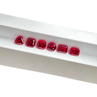 Fabricant Rubis cultivé en laboratoire, pierre précieuse ovale et coupe fantaisie avec rapport IGI/GRC pour bijoux
