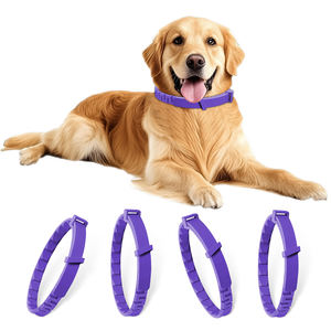 Precio de fábrica, paquete de <span class=keywords><strong>collar</strong></span> de silicona impermeable de 4 piezas para perros, cintas de animales sólidas calmantes, Material suave, característica de menos ladridos - Product Image 2