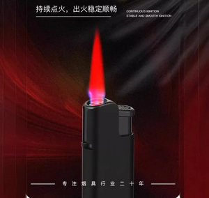 2025 Hot Bán Màu Hồng Ngọn Lửa Biểu Tượng Tùy Chỉnh Tất Cả Các Màu Đen Cigar Nhẹ Hơn Lửa Ngọn Lửa Nhẹ Hơn Giá Rẻ Gas Nhẹ Hơn Thuốc Lá - Product Image 3
