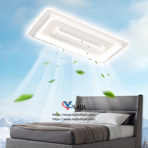 2024 nueva luz de ventilador sin aspas dormitorio sala de estar luz de techo espectro completo dormitorio comedor ventilador de techo Luz de ventilador silencioso - Product Image 2
