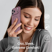 Coque de protection magnétique Sanfeng multi-couleurs antichoc douce au toucher pour iPhone 18 17 16 15 14 13 Pro Max