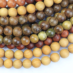 חוטי עץ טבעי גדילי תכשיטים סדי מאלה ביצוע 6/8/10/12 מ "מ, אורך 38 ס" מ, 15 אינץ' - Product Image 1