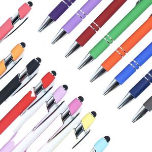 Wholesales Colorful Blank <b>Cheap</b> Plastic Stylus Metal Ballpoint Pen for Promotional <b>Gift</b> - Product Image 1