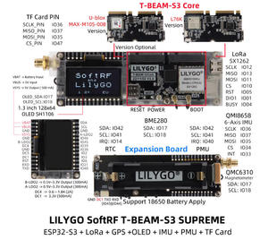 Ggdx บอร์ดพัฒนา lilygo T-Beam <span class=keywords><strong>ESP32</strong></span>-S3 SUPREM-E + Lora + GPS + <span class=keywords><strong>OLED</strong></span> + IMU + PMU ESP32S3ขึ้นอยู่กับสถาปัตยกรรม Xtensa - Product Image 4