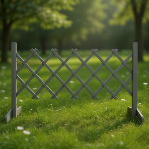 Valla de Jardín Firwood de Madera Tratada a Presión, 47.2"x23.6", Gris, Estilo Tradicional para Uso en Jardín - Product Image 2