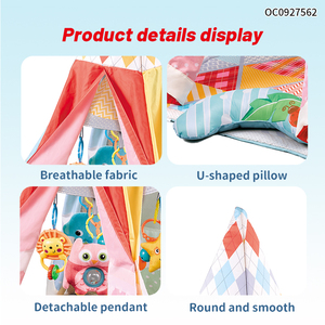 High Quality Plush Indoor Baby Fabric <strong>Wigwam</strong> Play <strong>Tent</strong> for Kids Girls with Rattle - Product Image 4