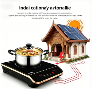Ensemble de cuisson solaire à induction spécifique à l'Indonésie, fonctionne avec l'énergie solaire, économise l'énergie et les factures - Product Image 3