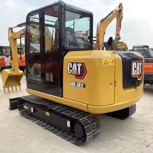 Good Condition Top Seller CAT 305.5E2 Original Stable Hydraulic Used <b>Mini</b> Excavator for Narrow Lot <b>Foundation</b> Digging Work - Product Image 1