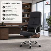 Chaise de bureau de direction à dossier haut ALINUNU, directement de l'usine, ergonomique, en similicuir, pivotante, pour ordinateur