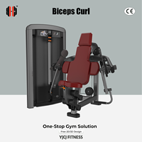 Máquina de Ejercicios de Bíceps Sentado Guiada para Uso Comercial, Pila de Pesas de 80 kg, Almohadillas Dobles para Brazos, Construcción de Acero, Gimnasio/Fisicoculturismo