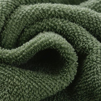 Couverture de serviette en coton vert, serviette de couleur claire, simple, climatiseur, couleur bleu marine
