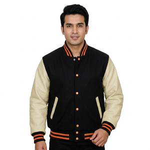 2025 New Fashionable Breathable Windproof High Quality Customizable Varsity <b>Jackets</b> for Men Unisex Custom Logo Quick Dry 100% - Product Image 1