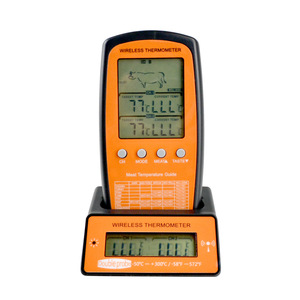 Termómetro de cocina ABS inalámbrico de doble sonda, alarma de temperatura alta/baja para carne, carne, barbacoa y horneado, OEM ODM - Product Image 2