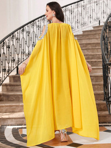 Của Phụ Nữ Thanh Lịch Cổ Điển Phong Cách Voan Với Sexy Cape Thoáng Khí Mùa Hè Thiết Kế Cho Mùa Thu Mùa Xuân Đảng Trung Đông Tính Khí - Product Image 2