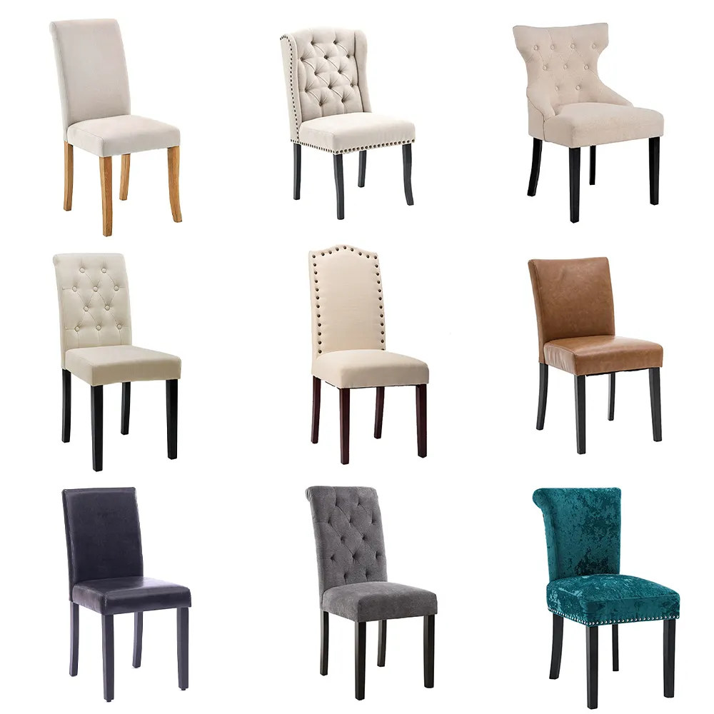 Hot-Selling Durable Restaurant Chair Comfortable High Back Upholstered Dining Chair
