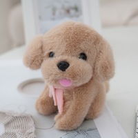 Porte-clés en peluche chien mignon et moelleux de 4 pouces, jouets en peluche pour enfants, animaux en peluche pour machine à griffes