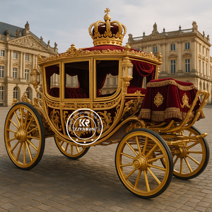<span class=keywords><strong>Carruaje</strong></span> de Caballos Eléctrico <span class=keywords><strong>Rojo</strong></span> Real, <span class=keywords><strong>Carruaje</strong></span> de Lujo para Bodas y Turismo, para 1-5 Personas - Product Image 2