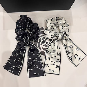 مصمم العلامة التجارية حلوة الغابات حروف الشريط الشعر المألوف وتنوعا جديدة ذيل حصان عقال بالجملة - Product Image 2